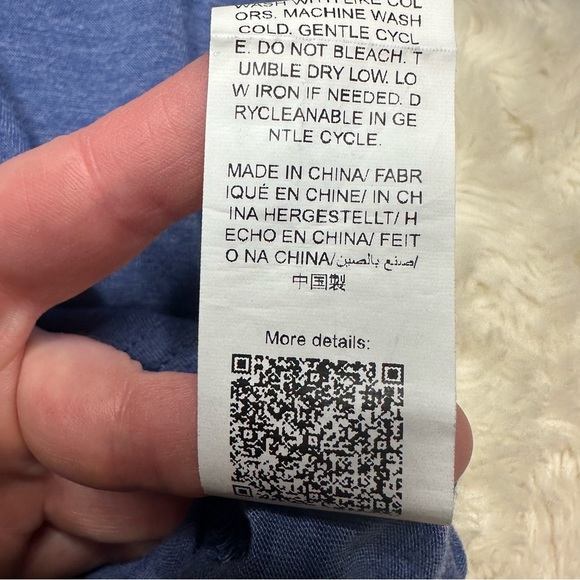 Shein Long Sleeved Shirt Two-Tone Blue & Black Size 7 - Picture 11 of 16